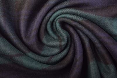 Coat fabric in dark blue with a check pattern TI2058 (7)