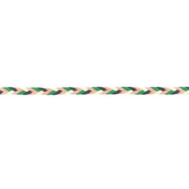 Decorative string braided from multiple colors 31694