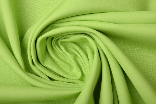 Cotton canvas in light green color 0150/315