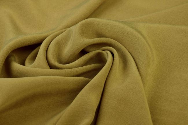 Cupro in olive color with velvet finish QT071