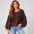 Sweater in brown color with batwing sleeves ITA-SV06 Sweater in brown color with batwing sleeves ITA-SV06