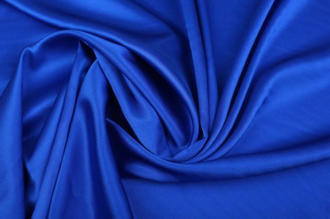 Elastic silk in royal blue 605692/5029