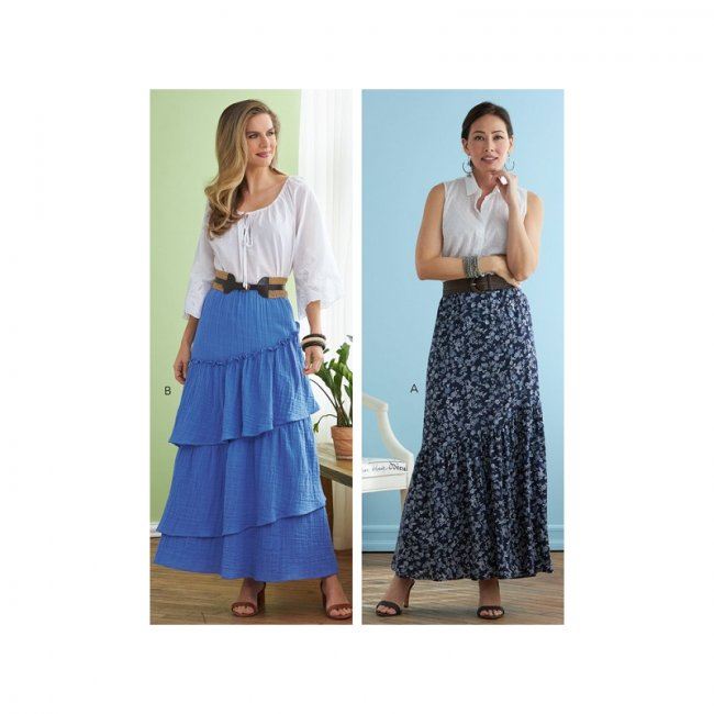 Butterick Cut Pleated Skirt Size XSM-MED B6736-Y