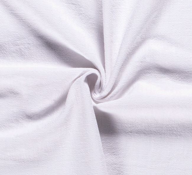 Stonewashed linen in white color 02155/050