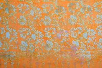 Pareo/sarong with batik flower print BALI132 (2)