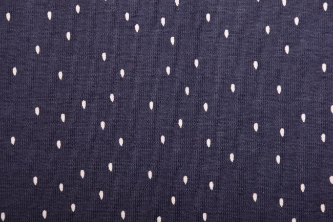 Cotton knitwear in blue with a print of short lines 19556/00819556/008