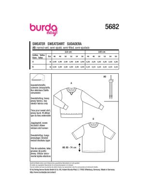 Pattern for men's sweatshirt and T-shirt in size 46-56 5682 (1)