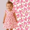 Cream-colored muslin with heart print 25374/051
