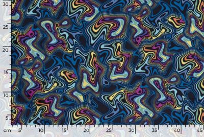 Softshell in black with digital abstract print 20416/069 (3)