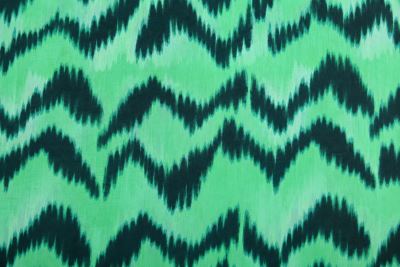 Viscose fabric in green color with zigzag print MOR4124 (2)