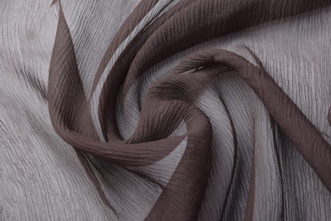 Fine silk in brown color HL044