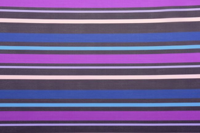 Polyester lining patterned with colored stripes 5988/9000