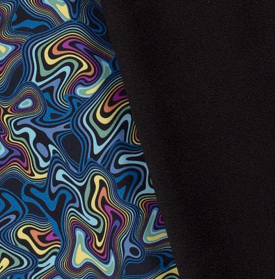 Softshell in black with digital abstract print 20416/069 (1)