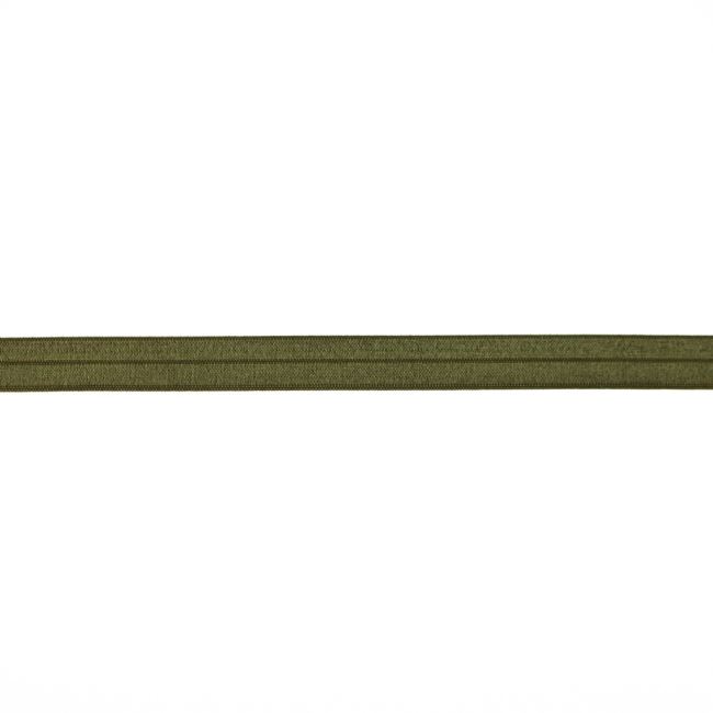 Edging elastic band in dark green color 1.5 cm wide 185300