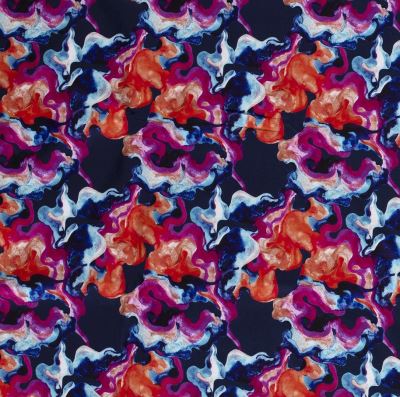 Softshell in dark blue color with abstract digital print 18410/008 (1)