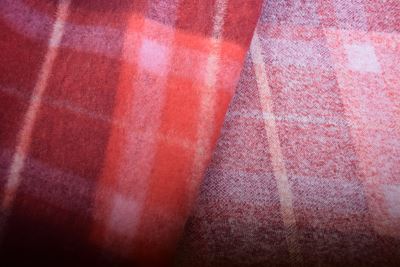 Boiled wool with red check pattern DS-GL2087