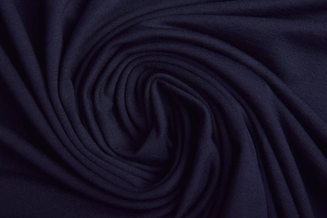 Viscose knit in dark blue color 02194/008