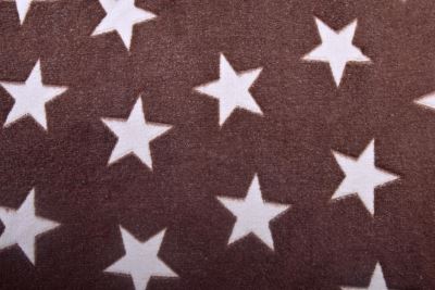 Wellness fleece in brown with star pattern S2458R-3688 (2)