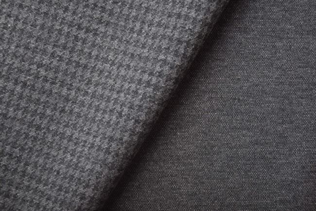 Patterned knit Punto di Prada in gray with a rooster print pattern TI2000