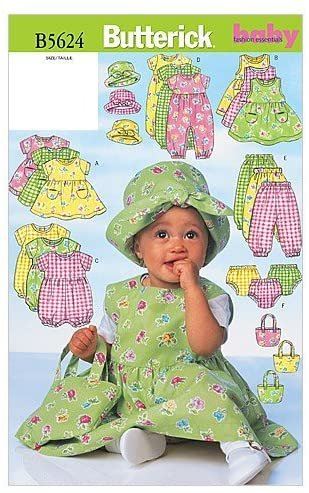 Butterick Cut for Baby Girls Lrg-Xlg B5624/Large