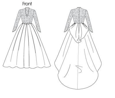 Butterick Wedding Dress Cut Size 40-46 B5731-EE (1)