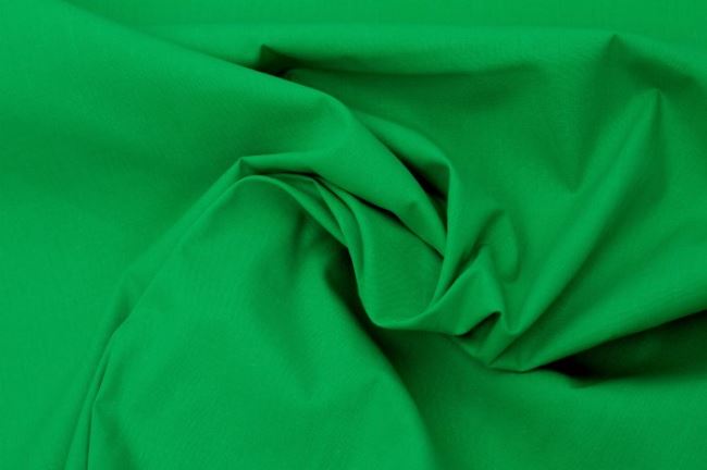 Cotton canvas in green color 03121/125