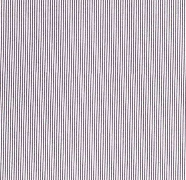 Cotton fabric with a fine stripe in gray color 05578/061