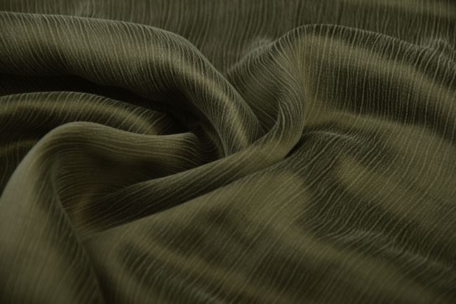 Cupro with viscose blend in bottle green with velvet finish QT160