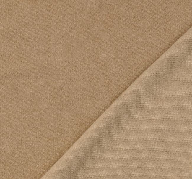 Knitted corduroy in beige color 211072/5005
