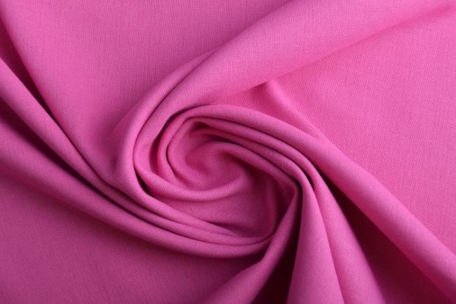 Viscose fabric with admixture of linen in fuchsia color 13559/017