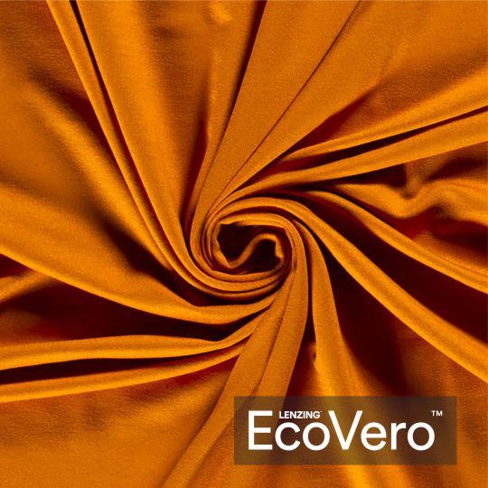 Eco Vero viscose knit in ocher color 18500/034