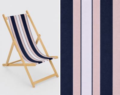 Lounger fabric, width 45 cm, with striped print LH48