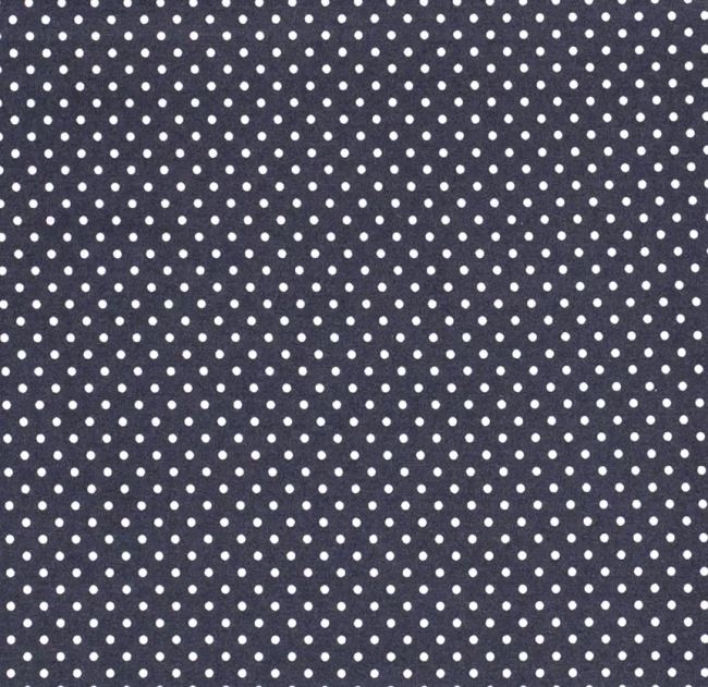 Cotton fabric in blue with a print of small dots 05575/007