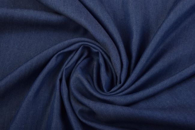 Natural Tencel fabric in dark blue color 0785/697