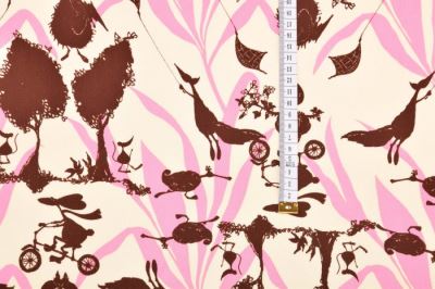 American animal print patchwork cotton TG82-Pink (2)