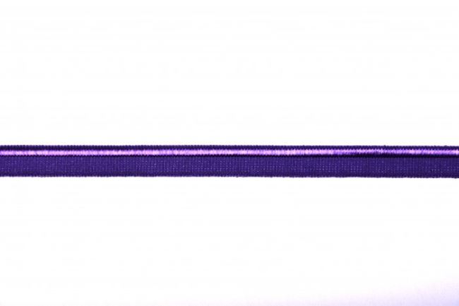 Edging elastic in purple color, 1 cm wide 43613