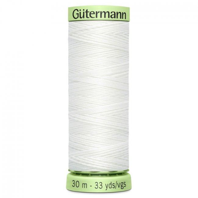 Extra strong Gütermann sewing thread in white color J-800