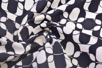 Cream-colored cotton fabric with decorative print DS-MOR229 (4)