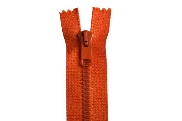 Bone orange zipper 14 cm I-3K0-14-036