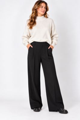 Wide black trousers in size L ITA-KC03 Wide black trousers in size L ITA-KC03
