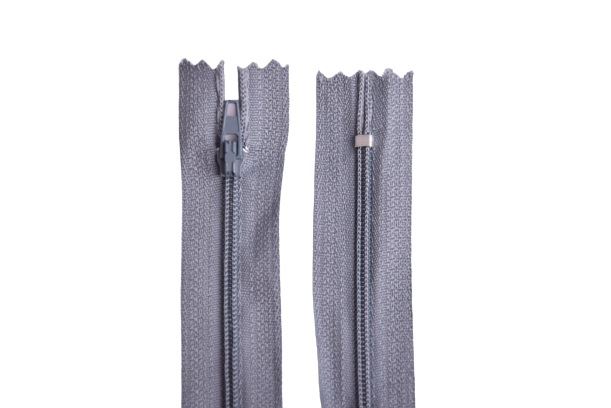 Spiral zipper in gray color 10 cm I-3C0-10-319