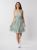 Summer dress on straps with a print of small flowers SAT01