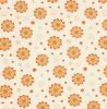 Cream-colored cotton knit with flower print 21816/051