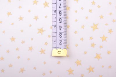 Christmas fabric made of cotton in cream color with star print 200222.1052 (2)