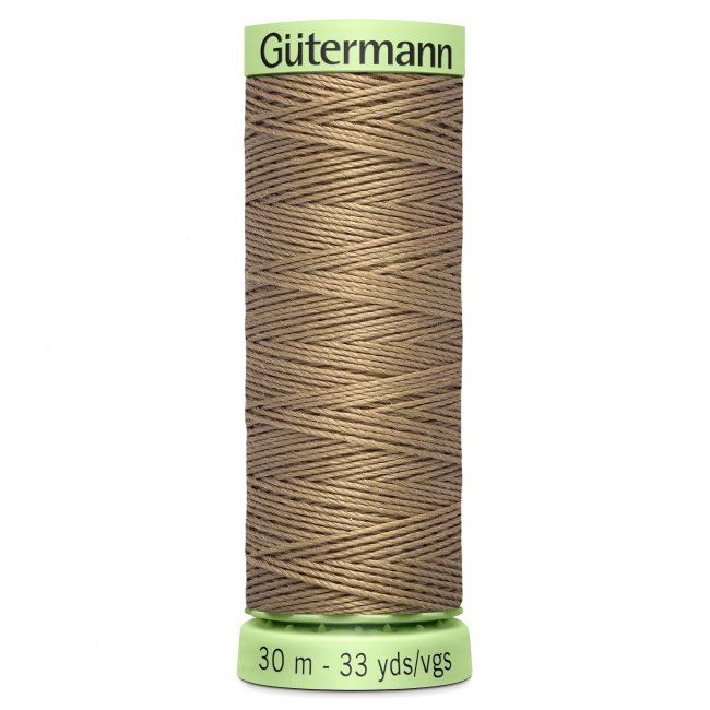 Gütermann extra strong sewing thread in dark beige color J-868