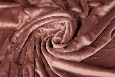 Clothing velvet in dark beige color 03314/053