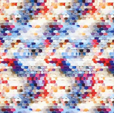 Barbie costume stretch fabric with digital geometric print 20541/178 (1)