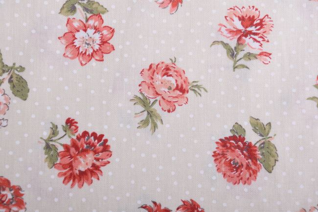 American patchwork cotton from the Jardin de Fleurs collection by French General 13893-18