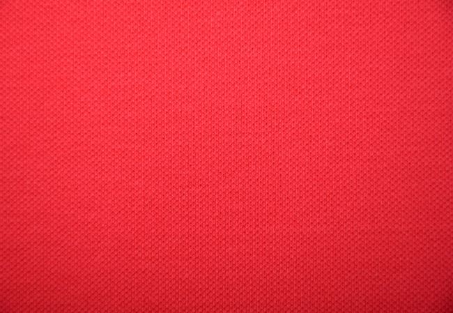 Sports pique knitwear in bright red color PAR100