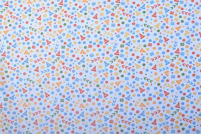 Poplin in blue with children's print 19740/002 (1)